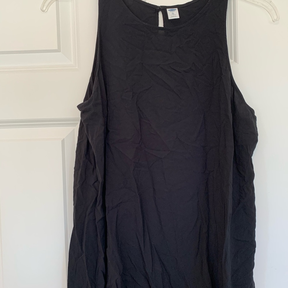 Black tank top